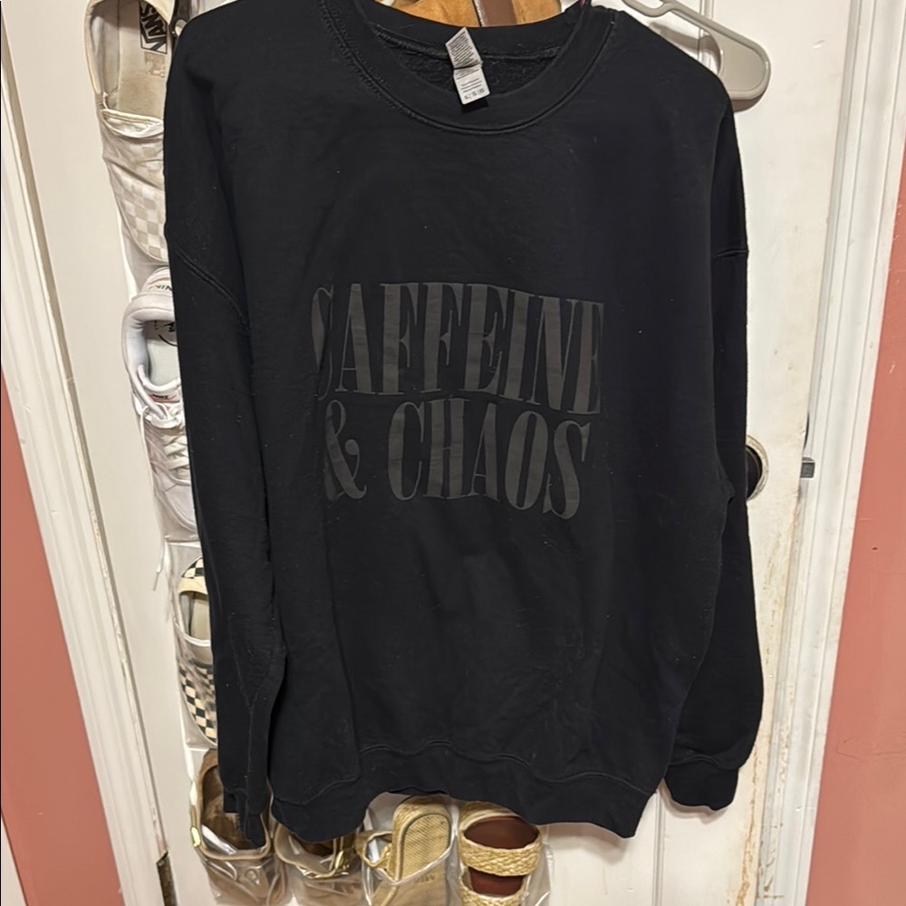 Black Caffeine & Chaos Men's Sweater